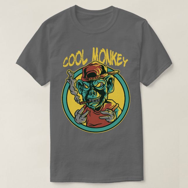 Illustration av coolans apa t shirt (Design framsida)
