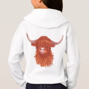 Illustration av Cow-Orange i högland   T Shirt