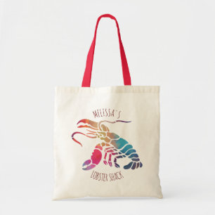 Illustration av Cute Colorful Lobster Tygkasse