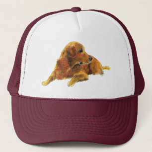 illustration av Cute Golden Retriever-Hund Keps