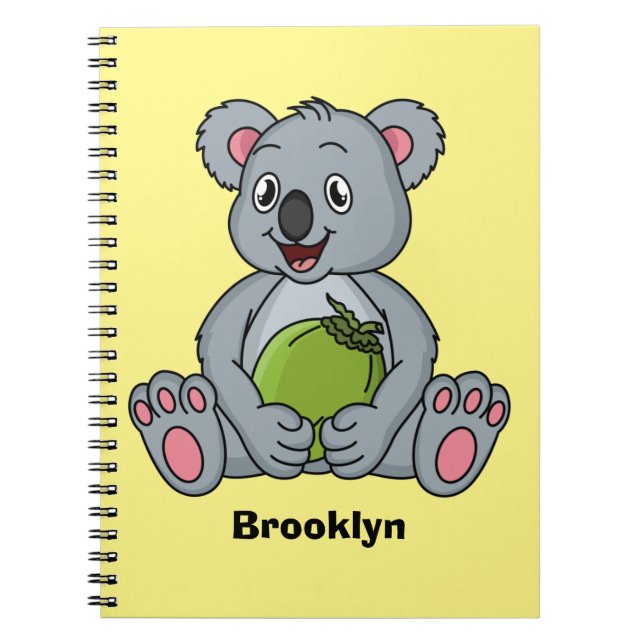 illustration av Cute koala- och kokokokokokokokoko Anteckningsbok (Framsidan)