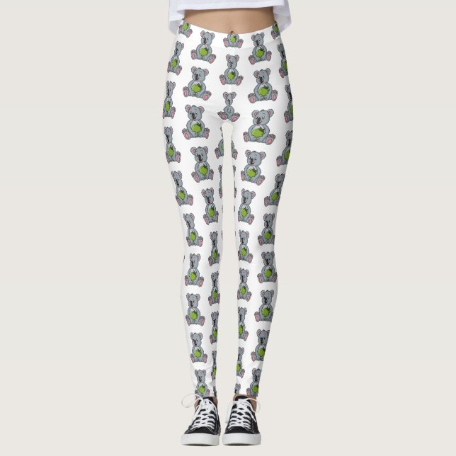 illustration av Cute koala- och kokokokokokokokoko Leggings (Framsida)