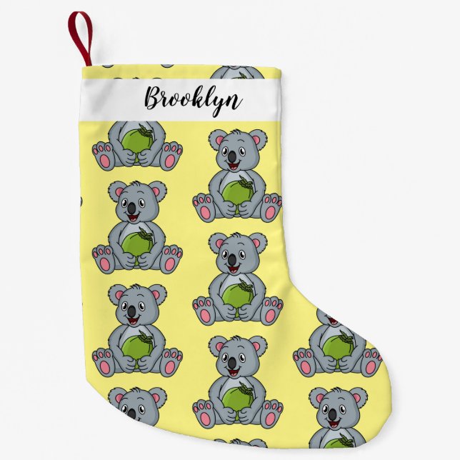 illustration av Cute koala- och kokokokokokokokoko Liten Julstrumpa (Framsidan)