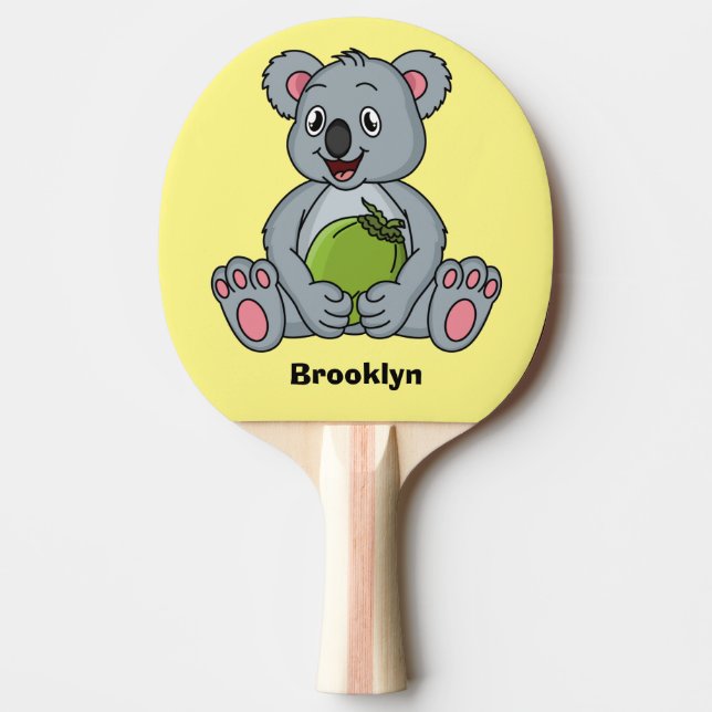 illustration av Cute koala- och kokokokokokokokoko Pingisracket (Framsidan)