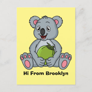 illustration av Cute koala- och kokokokokokokokoko Vykort