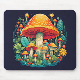 Illustration av Cute Kreativ Mushroom Musmatta