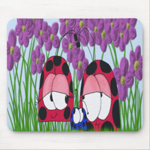 Illustration av Cute Ladybug-familjen Musmatta