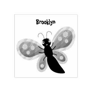 illustration av Cute lycklig orange-tecknaden för  Stämpel