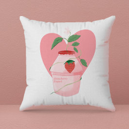 Illustration av Cute Pastel Yogurt Flaska Kudde
