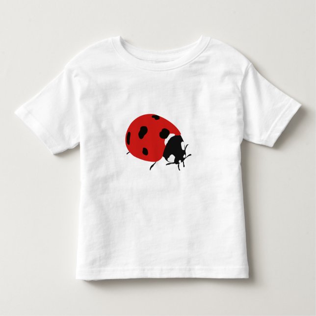 Illustration av Cute Red Ladybug T Shirt (Framsida)