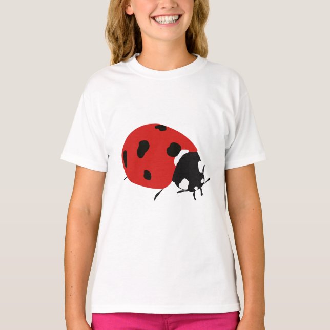 Illustration av Cute Red Ladybug T Shirt (Framsida)
