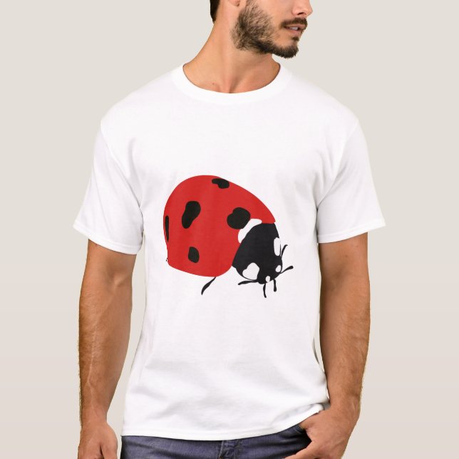 Illustration av Cute Red Ladybug T Shirt (Framsida)