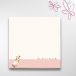 Illustration av Cute Rosa Gult Guinea Gris Post-it Block