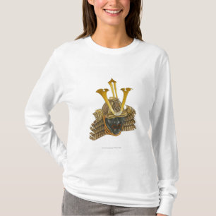 Illustration av den 16th århundradesamuraihjälme tee