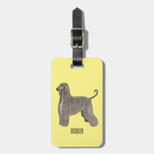 illustration av den afghanska tecknaden för hound bagagebricka