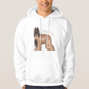 illustration av den afghanska tecknaden för hound  hoodie