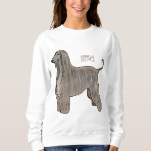 illustration av den afghanska tecknaden för hound t shirt