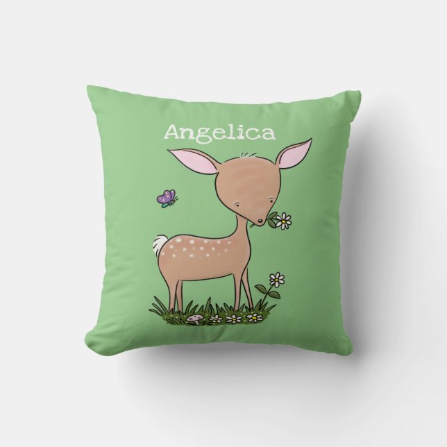 illustration av den akuta tecknaden baby kudde (Framsida)