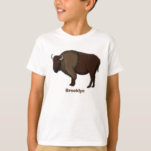 illustration av den amerikanska bison buffalo i ly t shirt