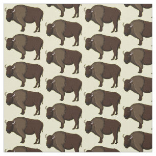 illustration av den amerikanska bison buffalo i ly tyg