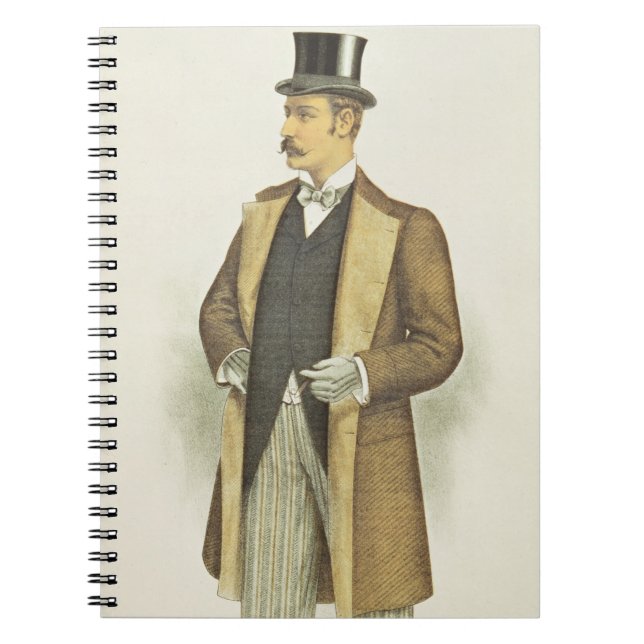 Illustration av den brittiska dräkten, pub. vid anteckningsbok (Framsidan)
