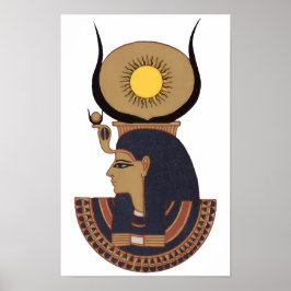 Illustration av den egyptiska guden SMAL för antik Poster