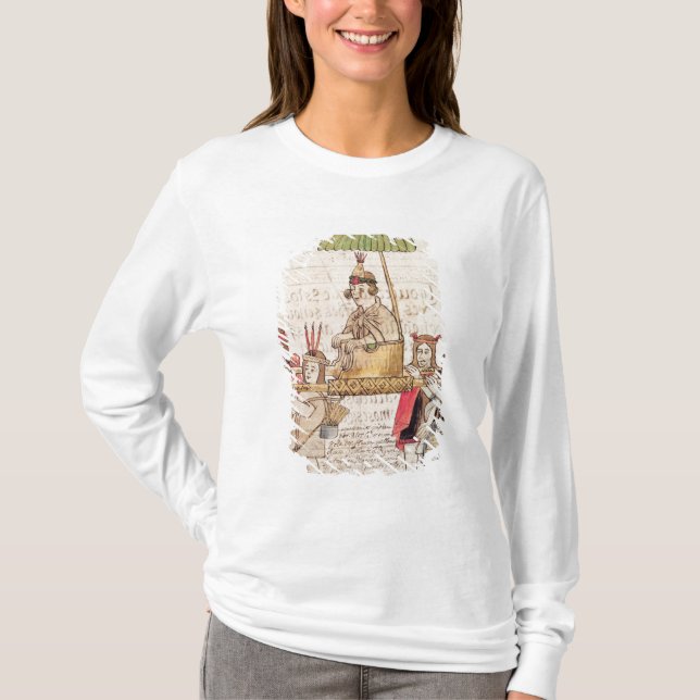 Illustration av den Huascar incaen T-shirt (Framsida)