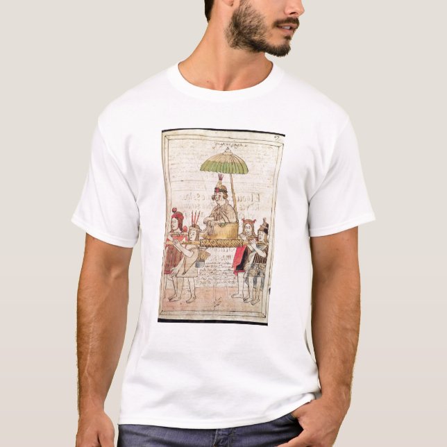 Illustration av den Huascar incaen T-shirt (Framsida)