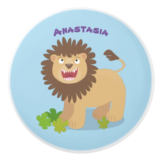 illustration av den lejona tecknaden för uppfödnin knopp (Framsidan)