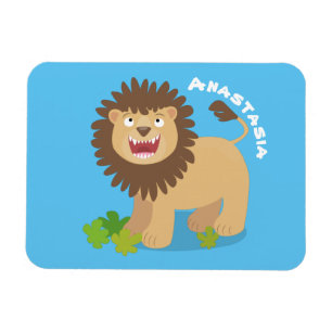 illustration av den lejona tecknaden för uppfödnin magnet