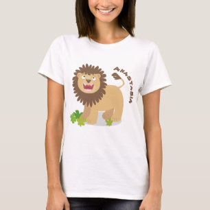 illustration av den lejona tecknaden för uppfödnin t shirt
