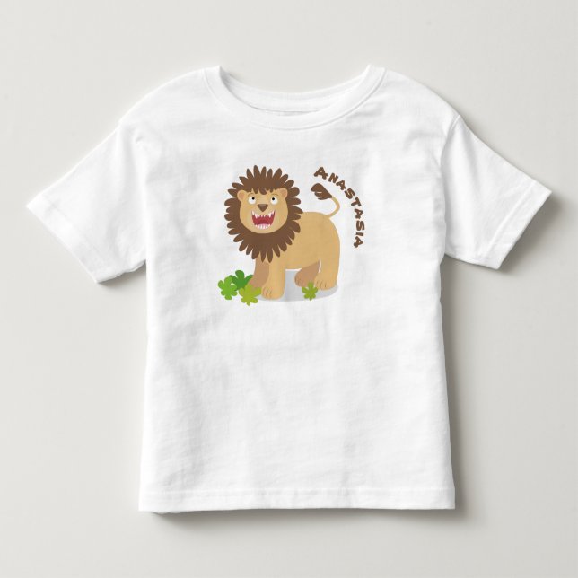 illustration av den lejona tecknaden för uppfödnin t shirt (Framsida)