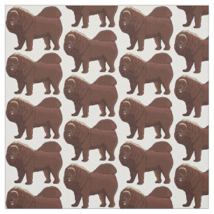 illustration av den tibetanska Mastiff-hund teckna Tyg