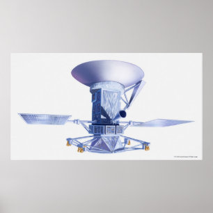 Illustration av det Magellan rymdskepp Poster
