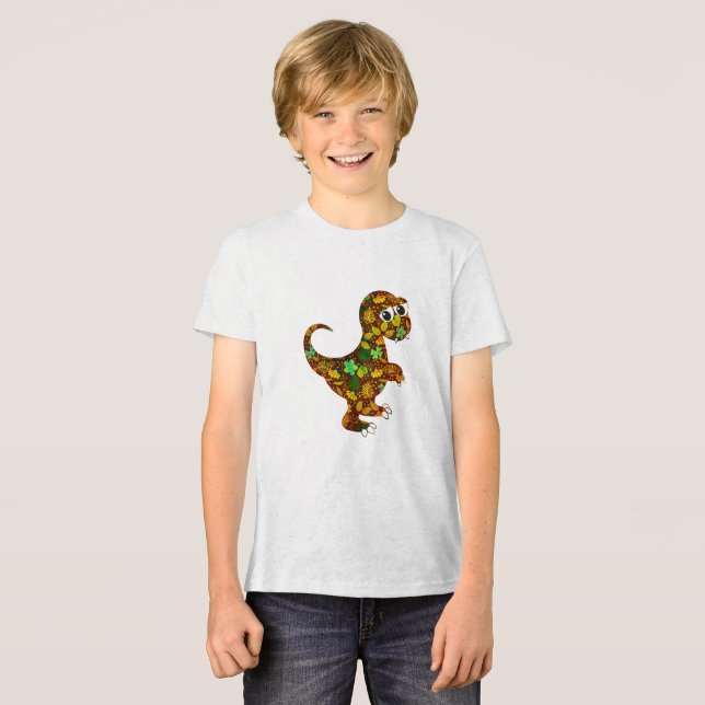 Illustration av dinosaurier t shirt (Framsida Full)