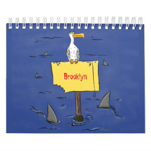 illustration av djurens tecknad kalender