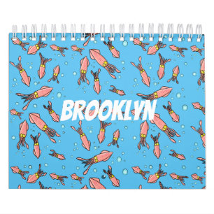 illustration av djurens tecknad kalender