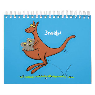 illustration av djurens tecknad kalender