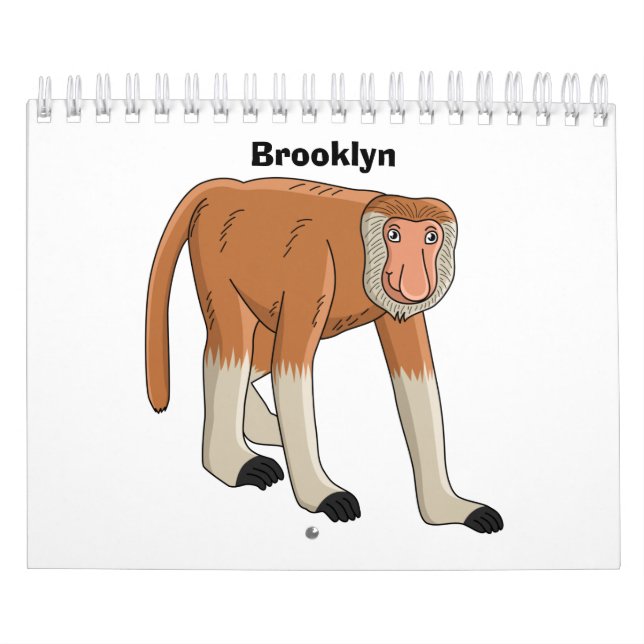 illustration av djurens tecknad kalender (Omslag)