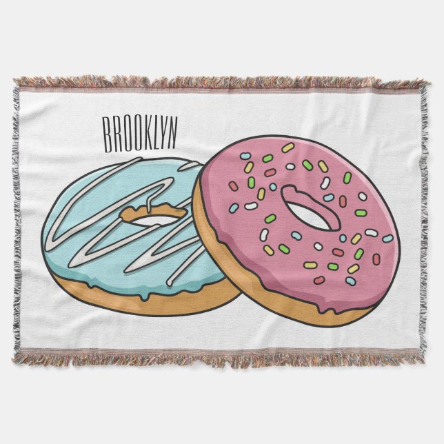 illustration av Donut-tecknaden Filt (Framsidan)