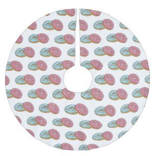 illustration av Donut-tecknaden Julgransmatta Borstad Polyester
