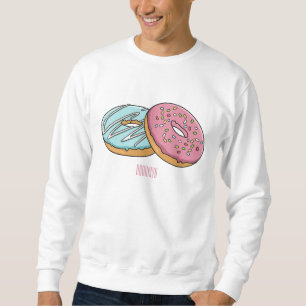 illustration av Donut-tecknaden Lång Ärmad Tröja