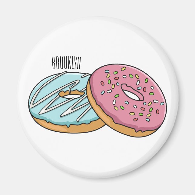 illustration av Donut-tecknaden Magnet (Framsidan)