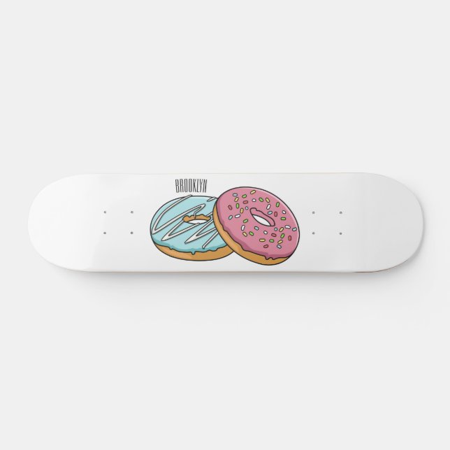 illustration av Donut-tecknaden Mini Skateboard Bräda 18,5 Cm (Horz)