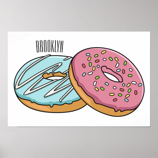 illustration av Donut-tecknaden Poster (Framsidan)