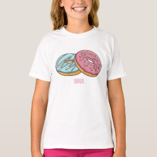 illustration av Donut-tecknaden T Shirt