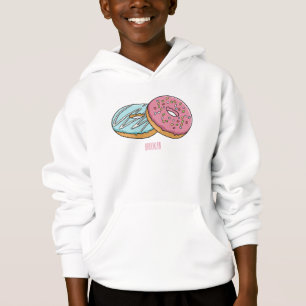 illustration av Donut-tecknaden T Shirt