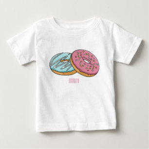 illustration av Donut-tecknaden T Shirt