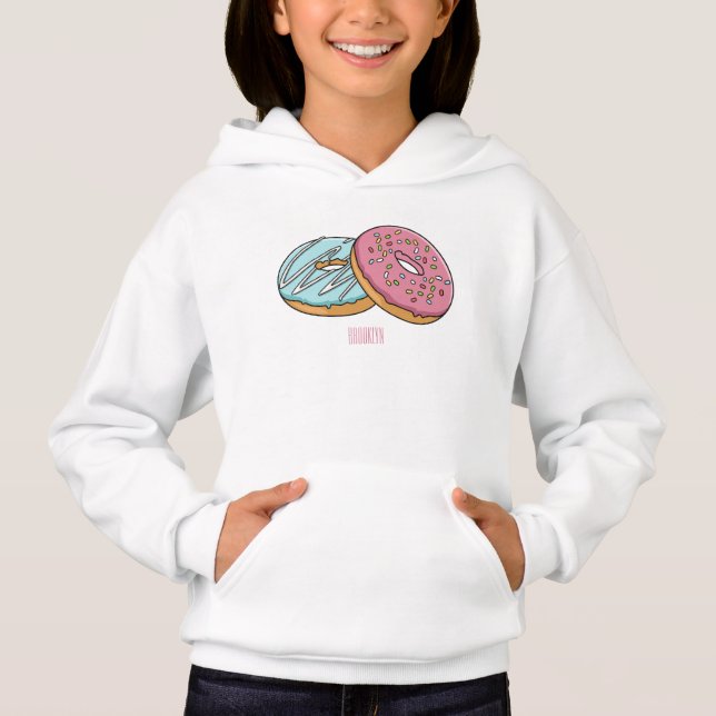 illustration av Donut-tecknaden T Shirt (Framsida)