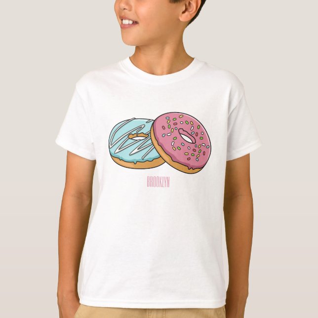 illustration av Donut-tecknaden T Shirt (Framsida)